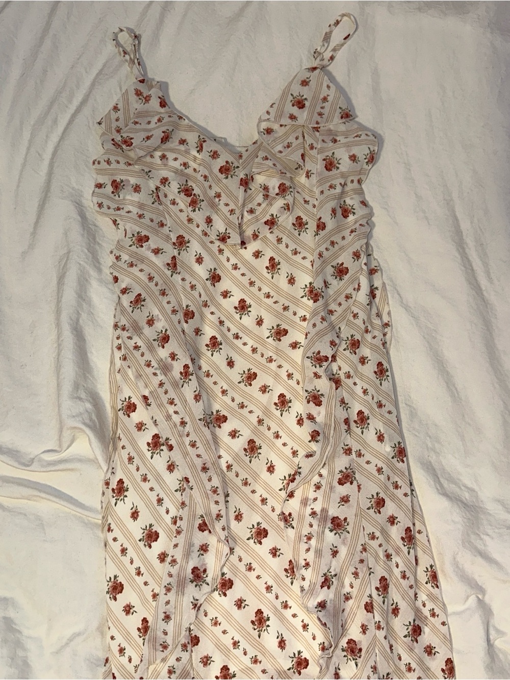 Forever 21 Floral Fitted Maxi Dress Size M